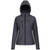 Women's venturer 3-layer hooded softshell jacket Seal Grey/Black