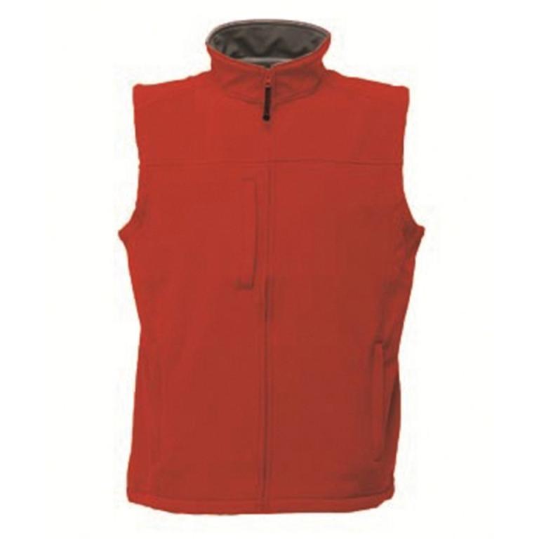 Flux softshell bodywarmer Classic Red/Seal Grey