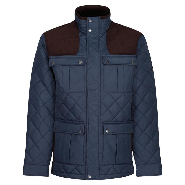 Padbury diamond quilt jacket Navy