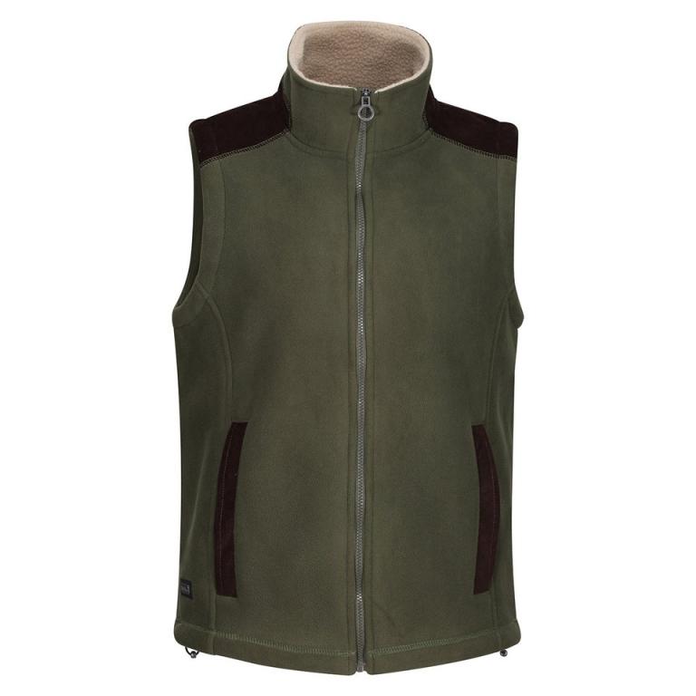 Faversham fleece bodywarmer Dark Khaki