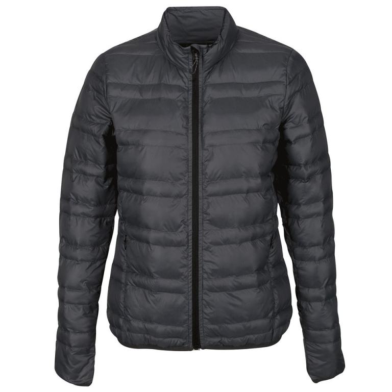 Women's Firedown down-touch jacket Seal Grey/Black