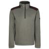 Holbeck half zip fleece Dark Khaki