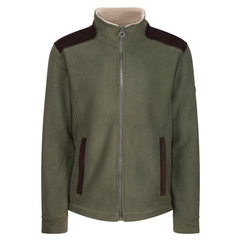 Faversham full-zip fleece Dark Khaki