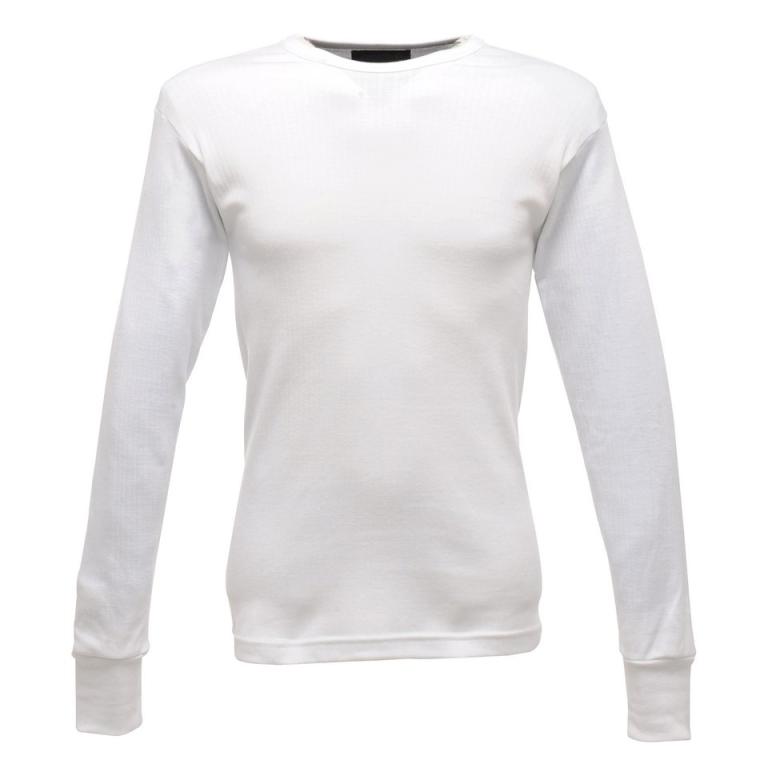 Thermal long sleeve vest White