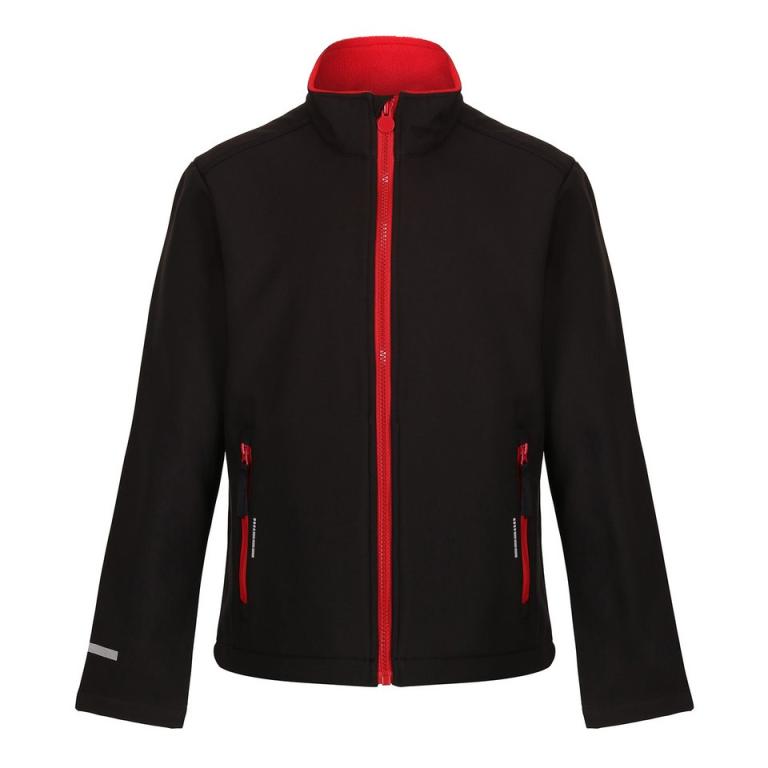 Kids Ablaze softshell jacket Black/Classic Red