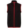 Kids microfleece bodywarmer Black/Classic Red