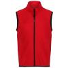 Kids microfleece bodywarmer Classic Red/Black