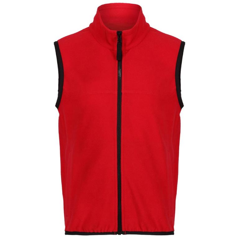 Kids microfleece bodywarmer Classic Red/Black