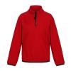 Kids half-zip microfleece Classic Red/Black