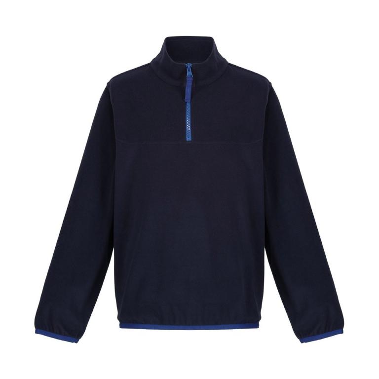 Kids half-zip microfleece Navy/New Royal