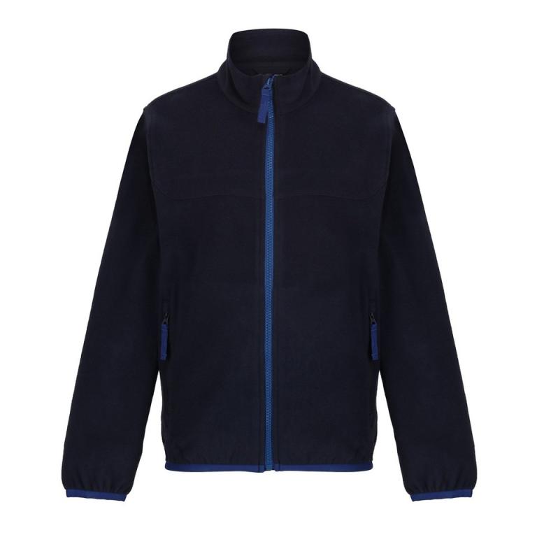 Kids full-zip microfleece Navy/New Royal