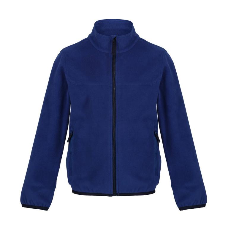 Kids full-zip microfleece New Royal/Navy