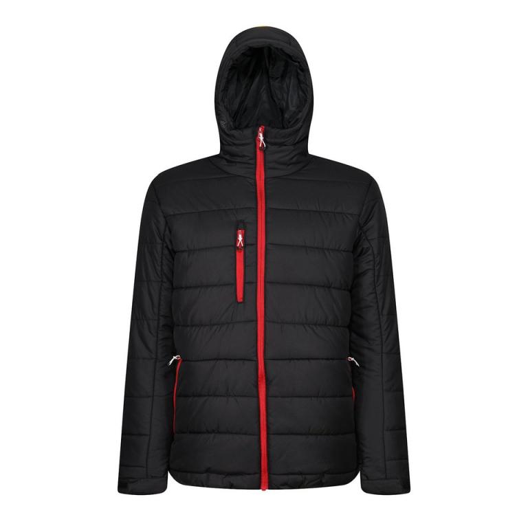 Navigate thermal hooded jacket Black/Classic Red