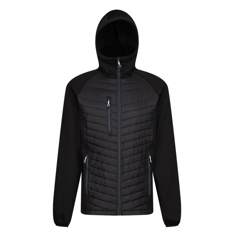 Navigate hybrid hooded jacket Black/Seal