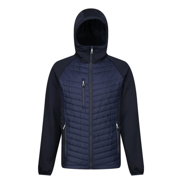 Navigate hybrid hooded jacket Navy/Seal