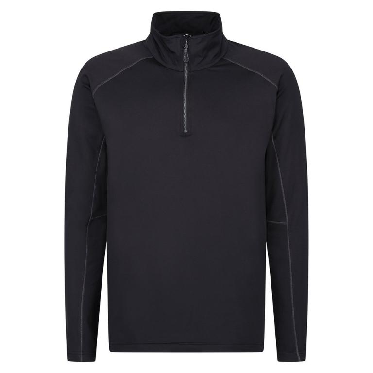 Core stretch half-zip mid-layer Black