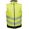 High-vis pro bodywarmer Yellow/Navy