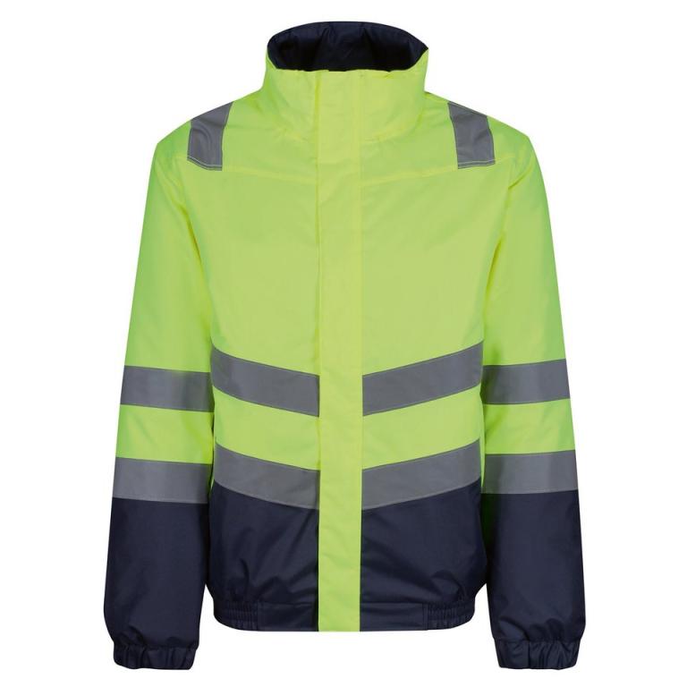 Pro hi-vis classic bomber jacket Yellow/Navy