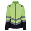 Pro hi-vis softshell jacket Yellow/Navy