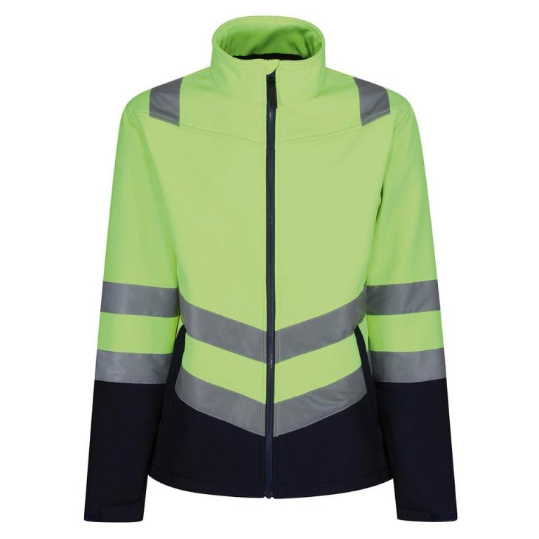 Pro hi-vis softshell jacket Yellow/Navy