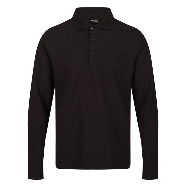 Pro 65/35 long sleeve polo Black