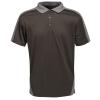 Contrast wicking polo Black/Seal