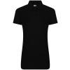 Women's pro polyester polo Black