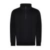 Pro ¼-neck zip sweatshirt Black