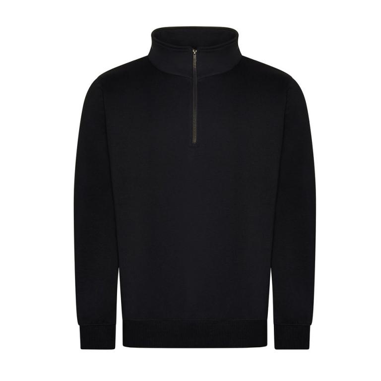 Pro ¼-neck zip sweatshirt Black