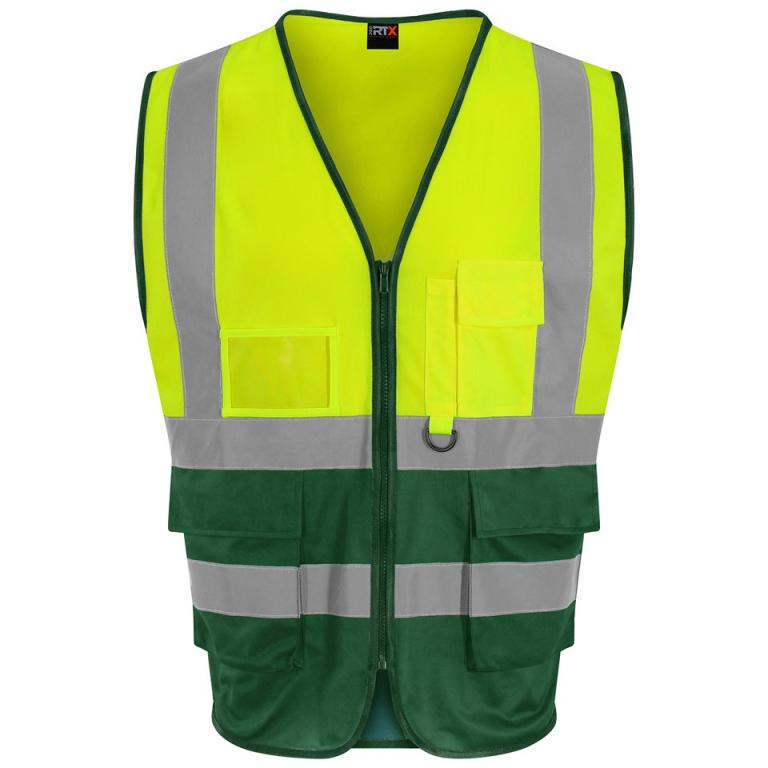 Executive waistcoat HV Yellow/Paramedic Green