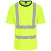 High visibility t-shirt HV Yellow/Navy