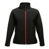 Women's Ablaze printable softshell Black/Classic Red