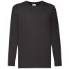 Kids long sleeve valueweight T Black