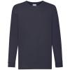 Kids long sleeve valueweight T Deep Navy