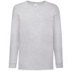 Kids long sleeve valueweight T Heather Grey