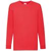 Kids long sleeve valueweight T Red