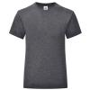 Girls iconic T Dark Heather Grey