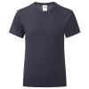 Girls iconic T Deep Navy