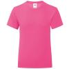 Girls iconic T Fuchsia