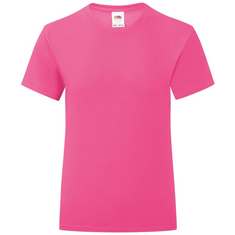 Girls iconic T Fuchsia