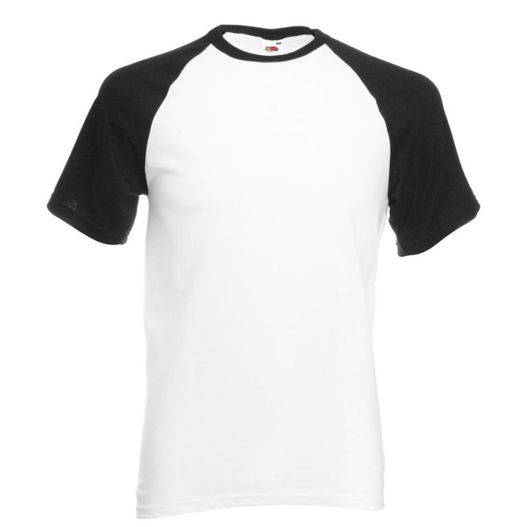 Short sleeve baseball T White/Black