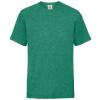 Kids valueweight T Retro Heather Green