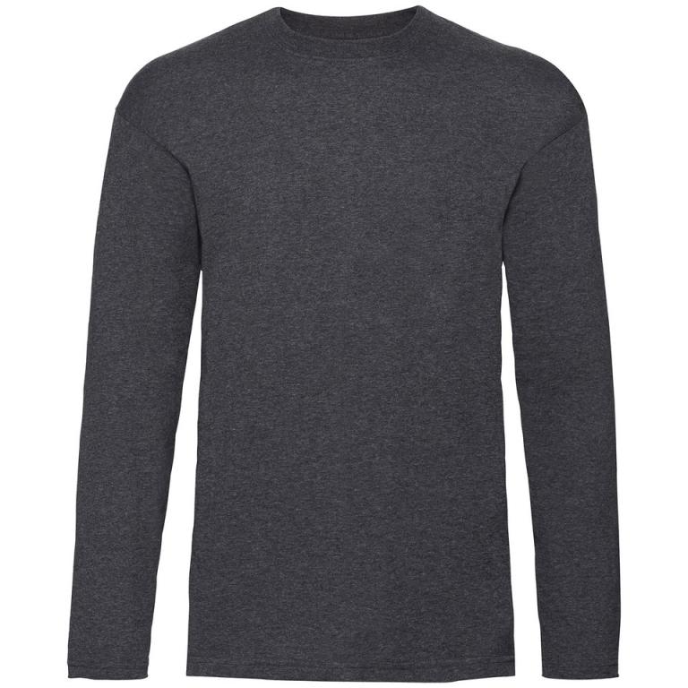 Valueweight long sleeve T Dark Heather Grey