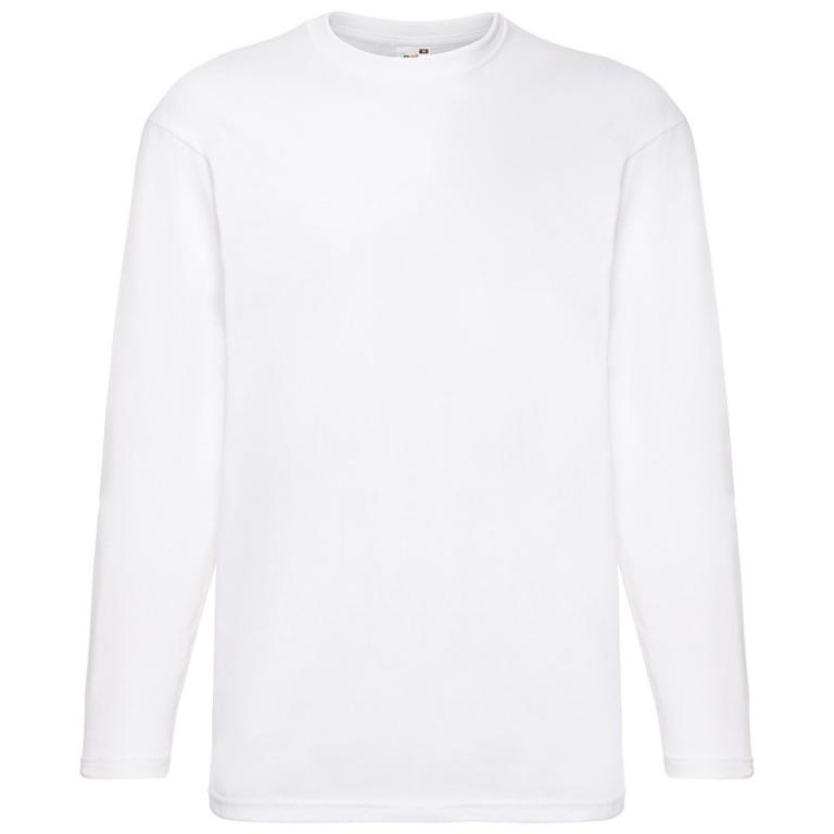 Valueweight long sleeve T White