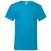 Valueweight v-neck T Azure Blue