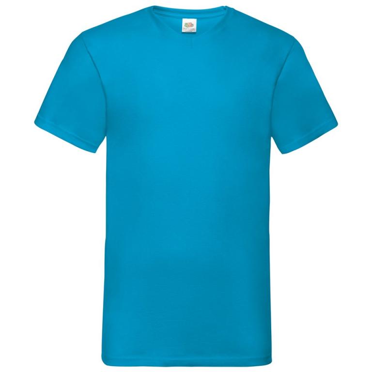 Valueweight v-neck T Azure Blue