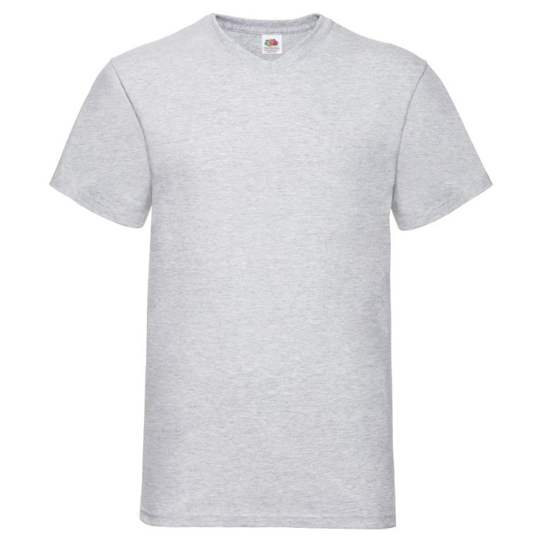 Valueweight v-neck T Heather Grey