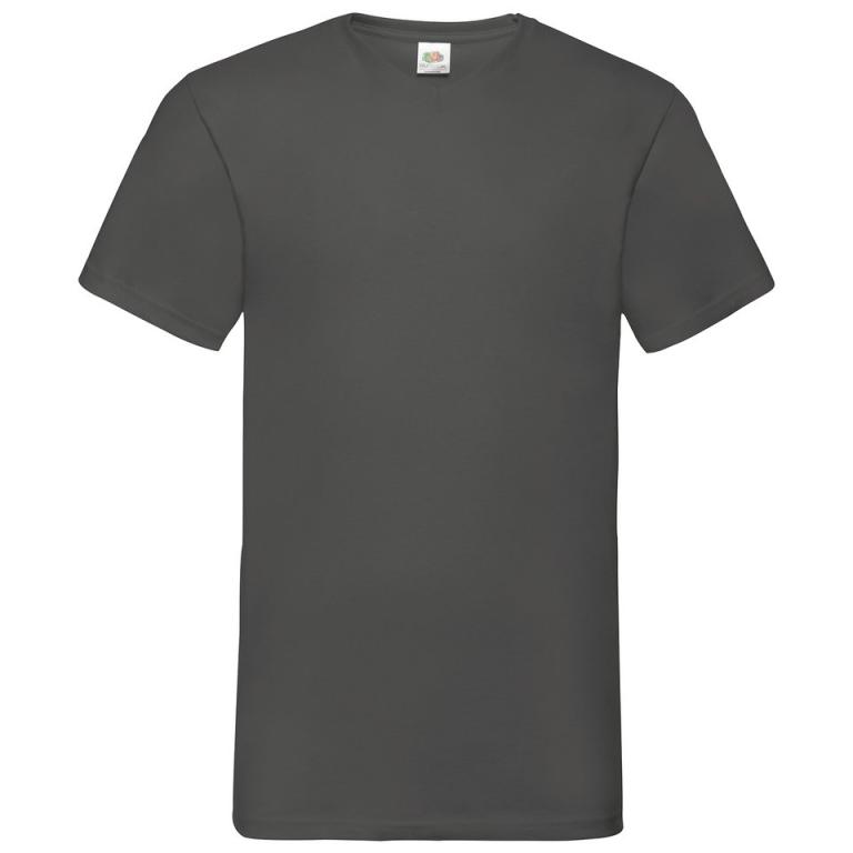 Valueweight v-neck T Light Graphite