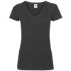 Women's valueweight v-neck T Black