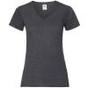 Women's valueweight v-neck T Dark Heather Grey